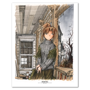 Kimiko on a Porch 11 X 14 inch Fine Art Print