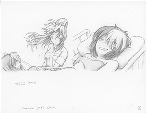Original Megatokyo Pencil Drawing: Comic 1559, Chapter 12, Ep 121, sheet A