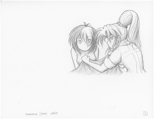 Original Megatokyo Pencil Drawing: Comic 1559, Chapter 12, Ep 121, sheet C